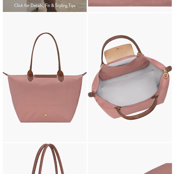 Longchamp - Large Le Pliage Tote (Pink Tea) - Picture 3 of 4